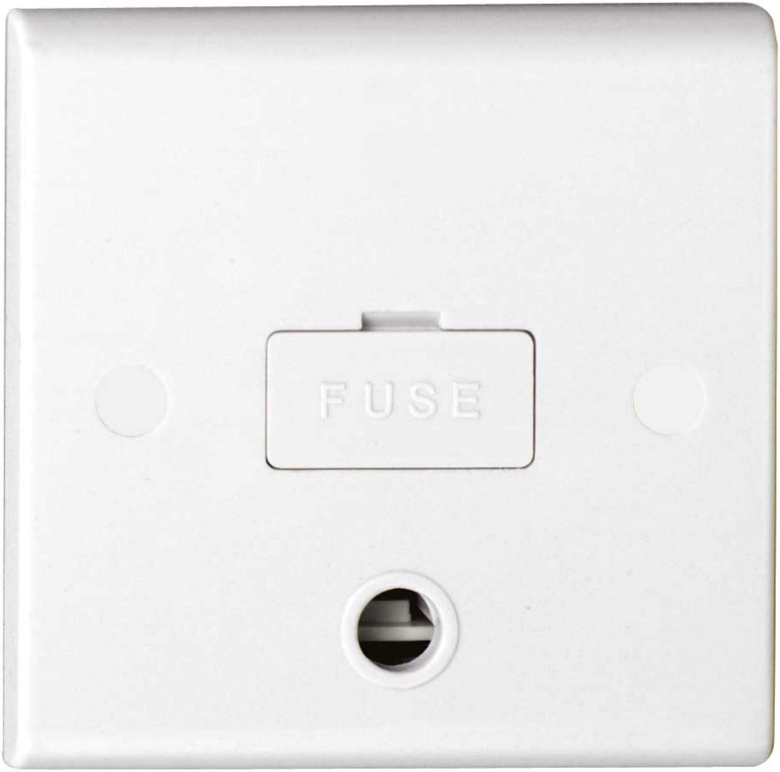 S1362 Slimline 13amp Fused Spur Connection Unit (Unswitched) with Flex Outlet
