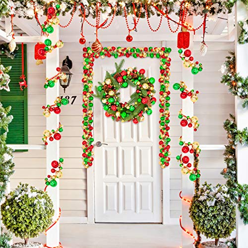 Whaline W1739 Christmas Ball Garland Ball Ornaments 6Ft Bauble Garland Christmas Tree Ball Decorations Shatterproof Ball Ornament thumb #3