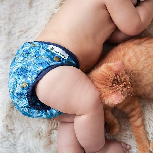 Miniatura 7 de Best Bottom Regular - Funda para pañales todo en dos  Pañales de tela a presión ajustables para bebés  Pañales reutilizables ecológicos con