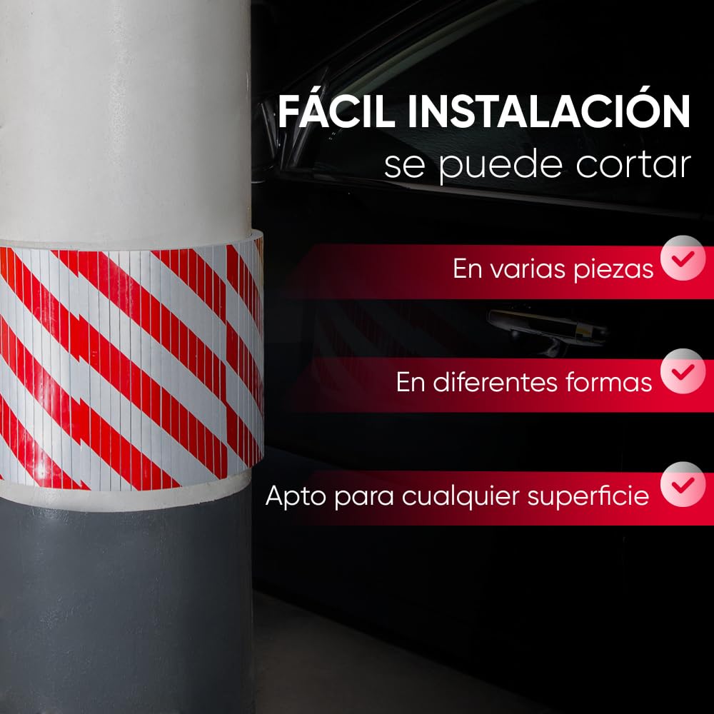 NURADA Mousse Protection Garage - Pack 5 - Protection Murale Garage Et Coins D'Angles. Protections Pour Portières Auto. Facile Installer. (4 Unités 40x20x2cm 2 Unités 20x20x2cm) (Jaune