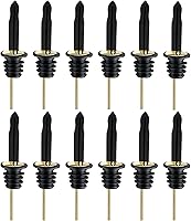 Vista 33 de Pafusen Paquete de 24 Vertedores de Velocidad de Acero Inoxidable con Picos Cónicos, Vertedores de Licor con Tapa de Goma, Higiénicos, Aptos