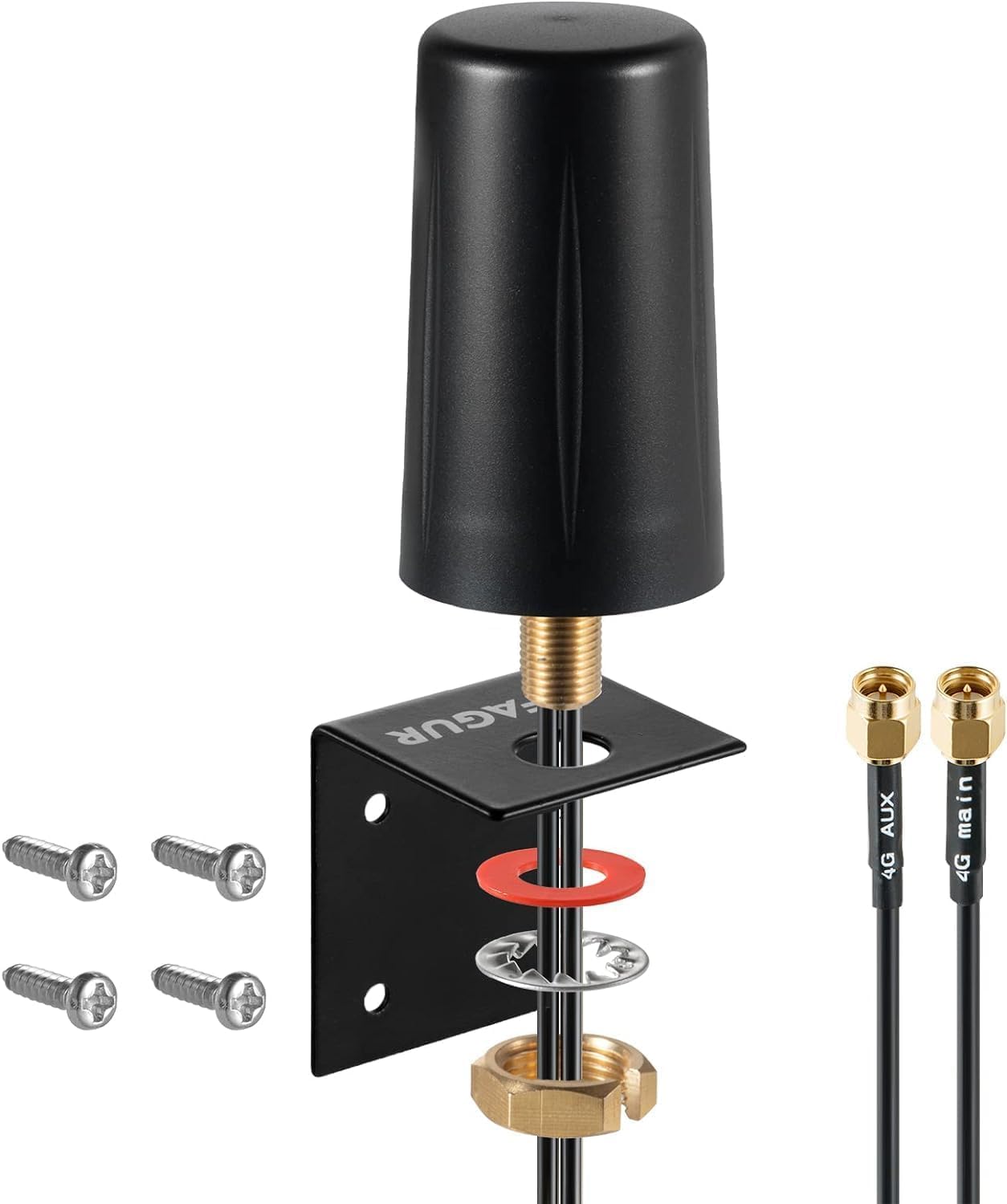 Antenne extérieure omnidirectionnelle 4G LTE 2 x 2 MIMO à profil bas compatible avec Huawei TP-Link 4G LTE Internet Hotspots, routeurs et passerelles Supaerial