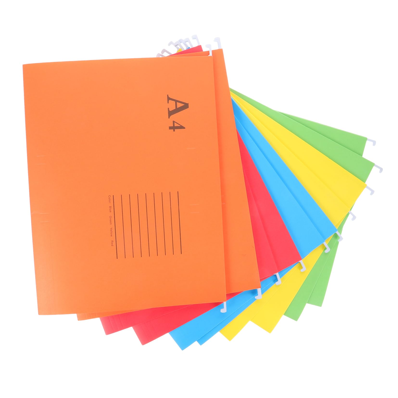 Veemoon 10Pcs Hanging File Folder Organizer Mixed Color Desktop Document Holder for Office Supplies Wear Resistant Frame for Easy Access to Files
