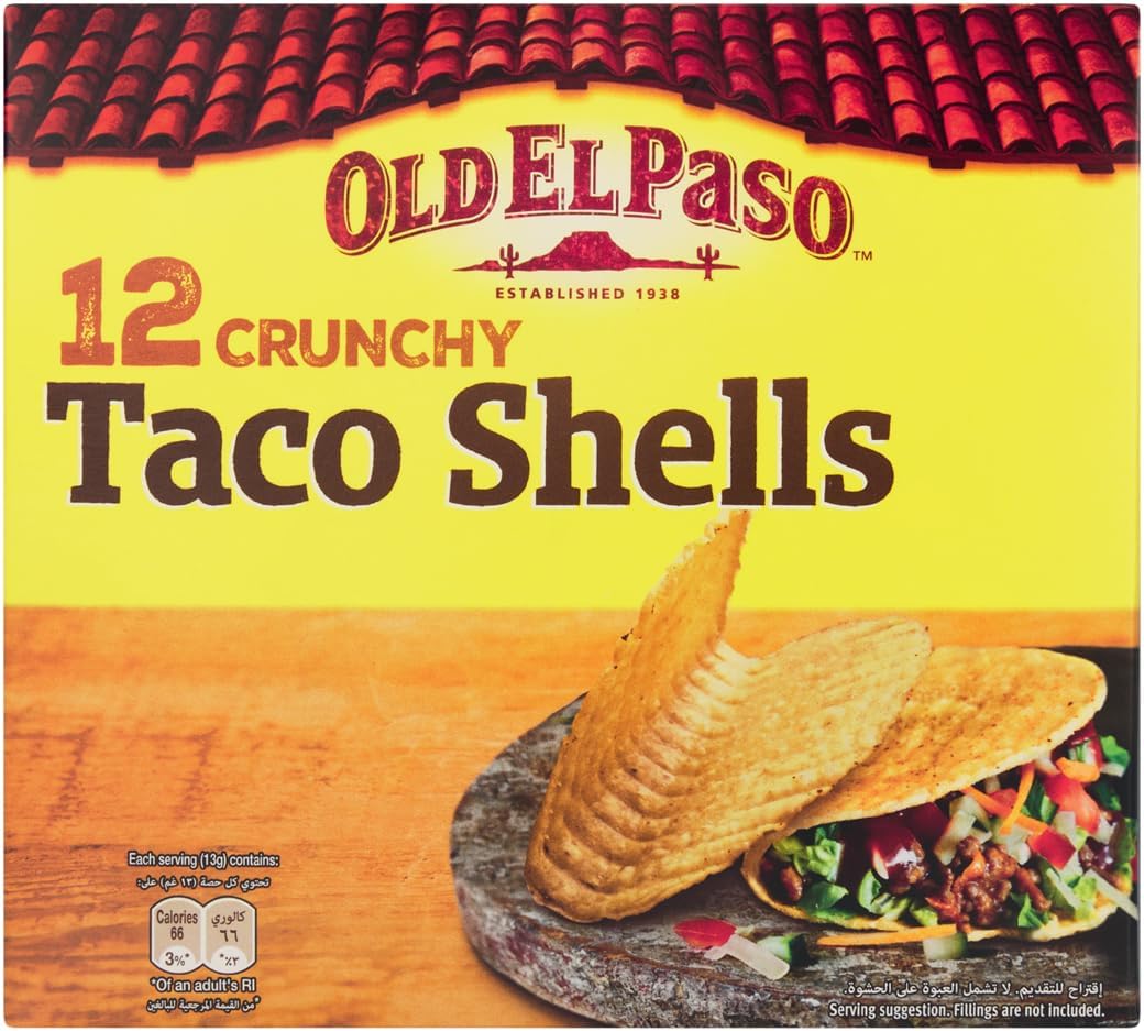 Old El Paso 12 Crunchy Taco Shells 156g