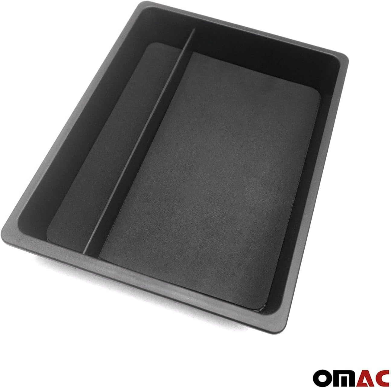 OMAC Center Console Armrest Storage Tray for VW Tiguan 2012-2017 Black 1 Pc