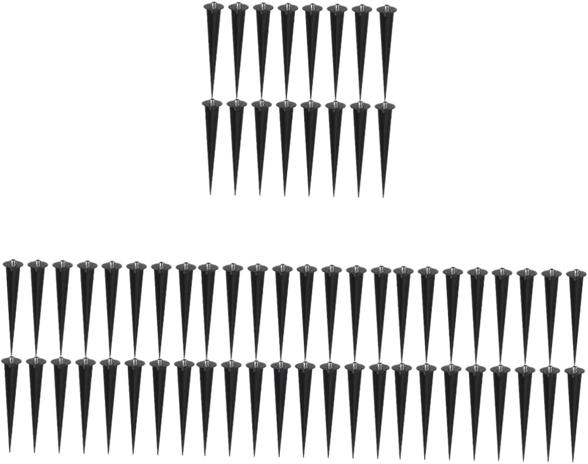 VICASKY 64pcs Aluminum Solar Light Stakes for Garden and Lawn and Easy to Install Ground Inserts for Outdoor Landscape Lighting for Pathway and Patio Decor