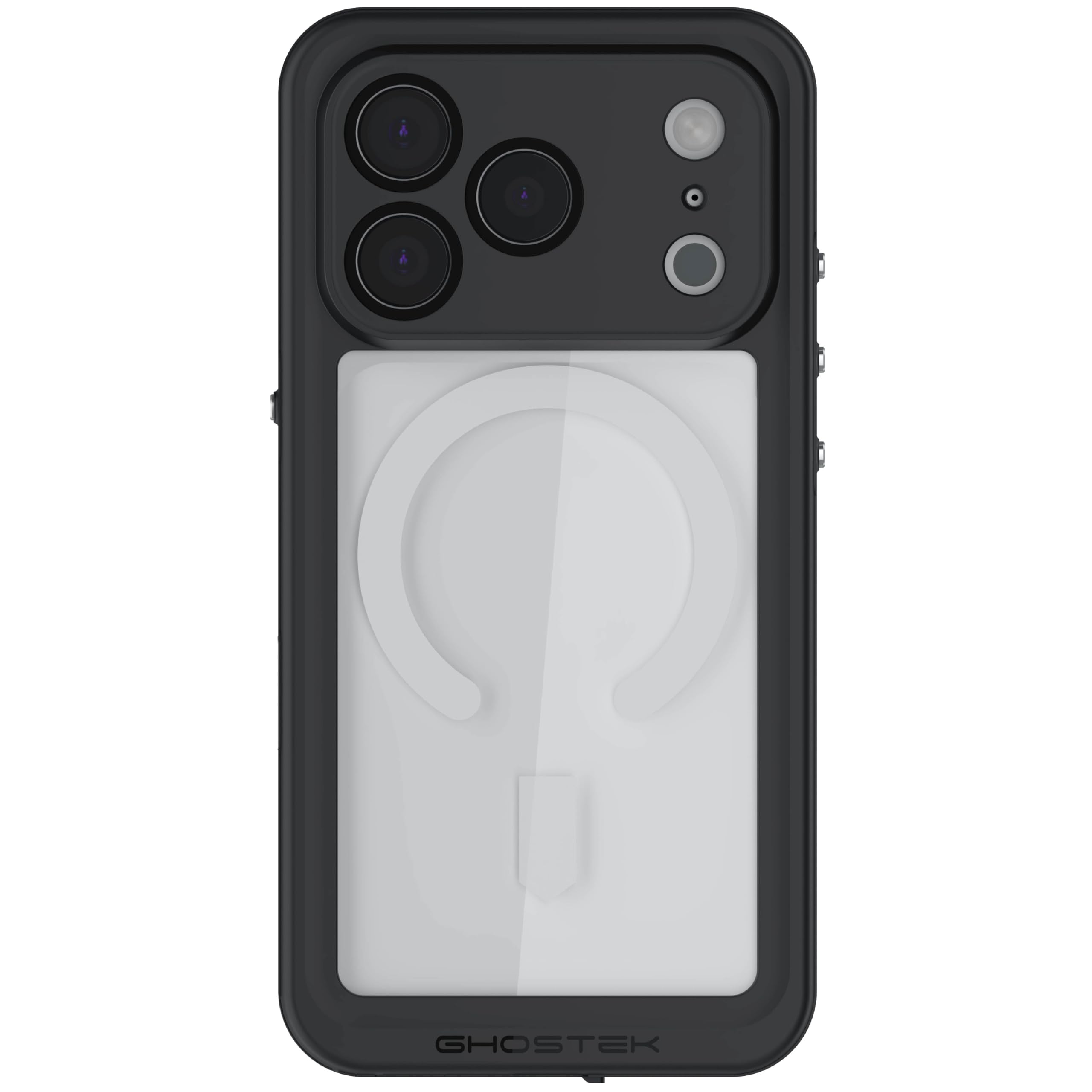 Ghostek® Direct Ghostek Nautical Slim Waterproof iPhone 17 Pro Case - Built-in Screen and Camera Lens Protector, Compatible with MagSafe Accessories Designed for Apple iPhone17 Pro (6.3", Clear)