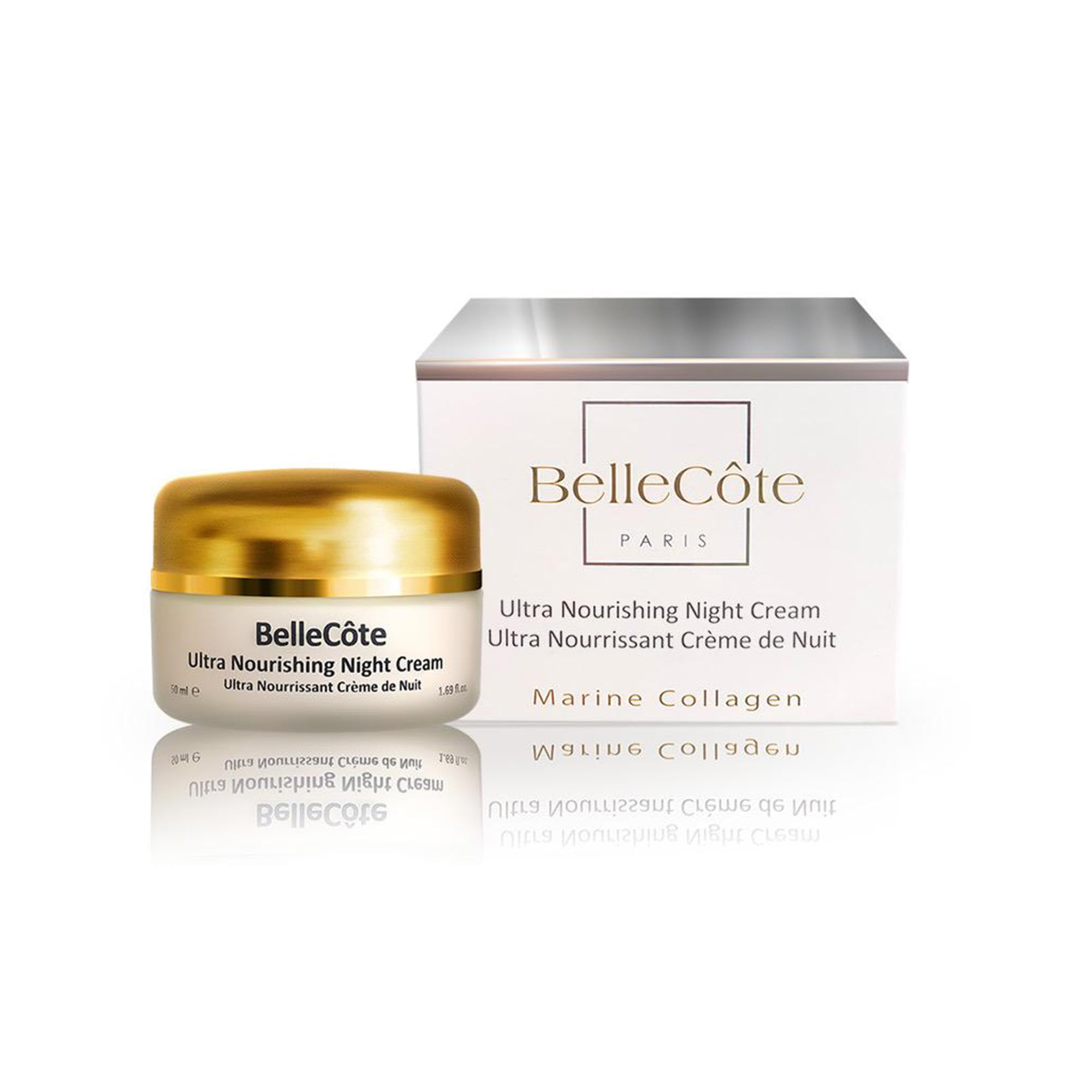 Anti Aging Night Cream with Retinol - Anti Wrinkle Face Cream | Facial Treatment with Marine Collagen for Dull And Dehydrated Skin | Vitamin C+E