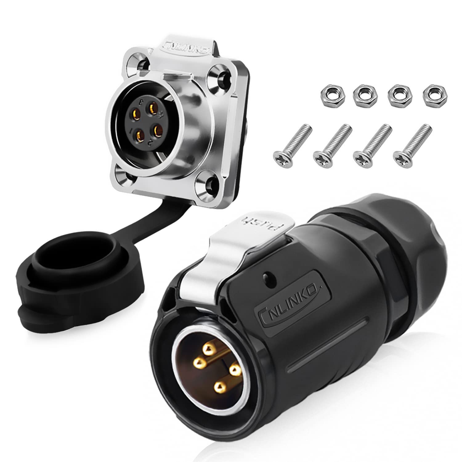 Buy 4 Pin Connector Waterproof Connectors, Ip67 Waterproof Connector