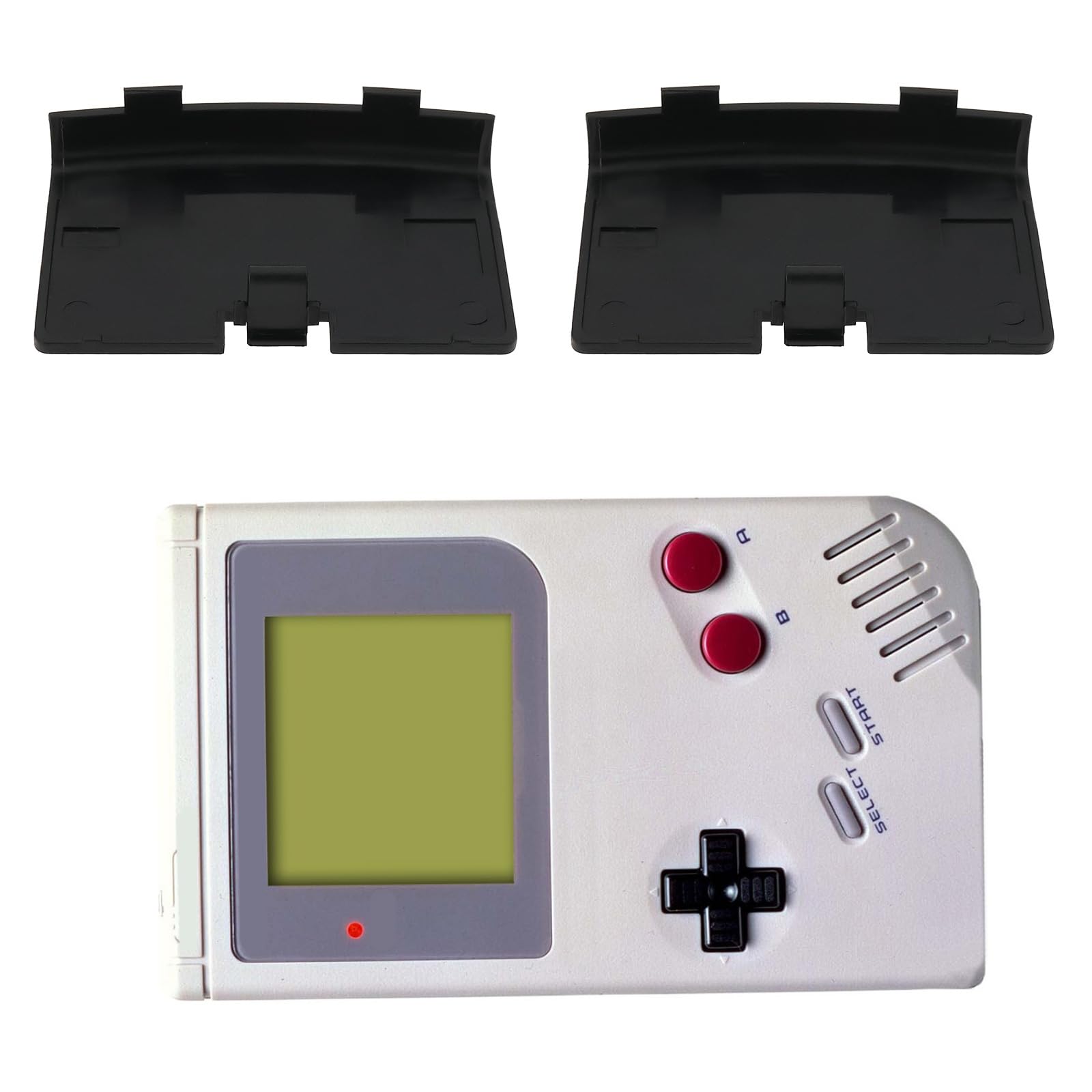 SG Store Lot de 2 cache-piles de rechange en plastique pour console de jeu Nintendo Game Boy Noir