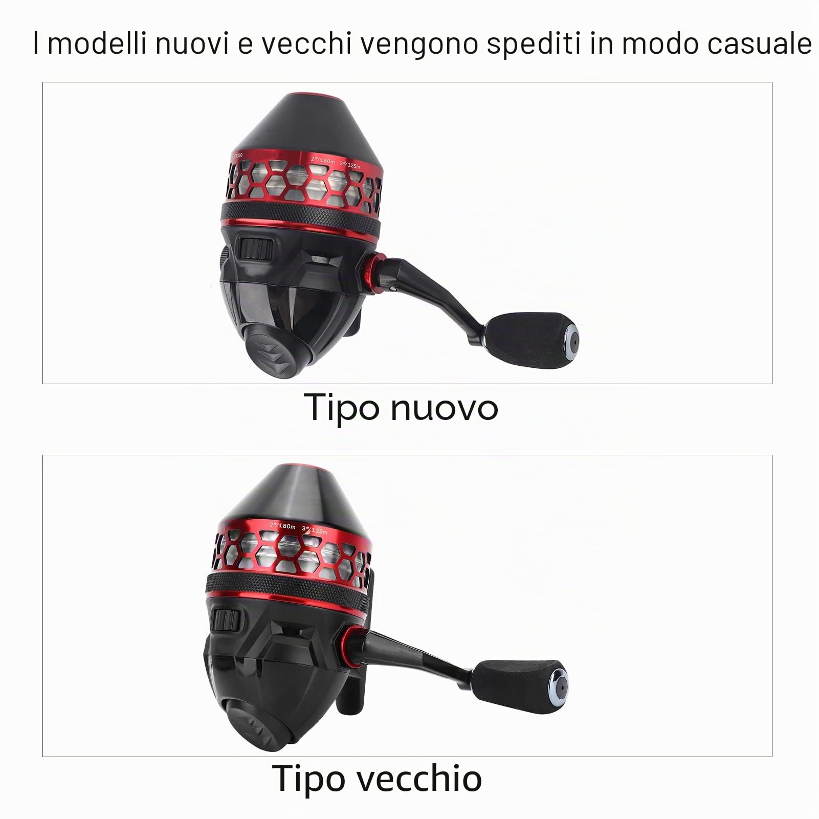 Mulinello da pesca, Mulinello da pesca in metallo con acqua salata da pesce Tiro a fionda Accessorio per la pesca a destra a sinistra