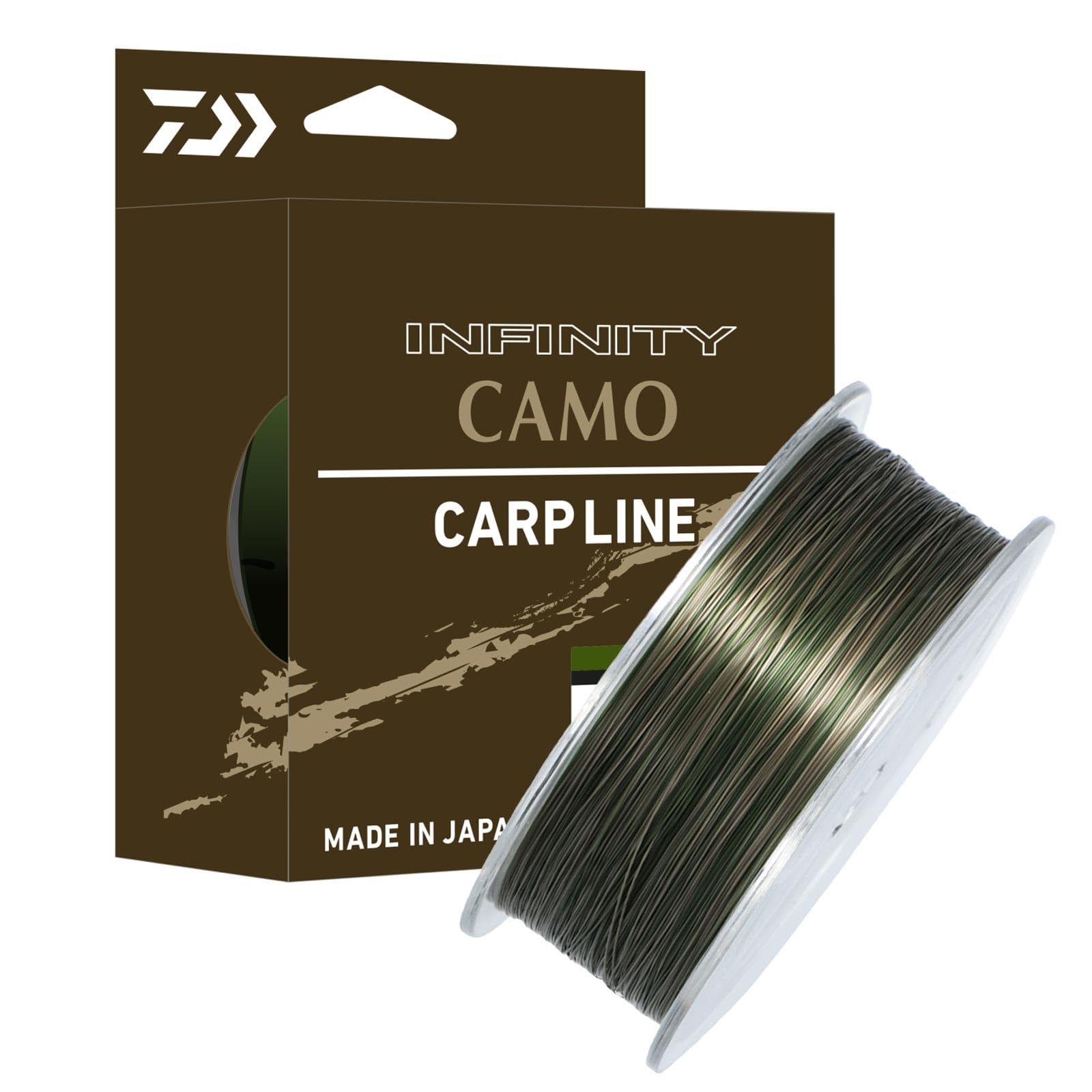 Daiwa Nylon Infinity Camo Carpline - 500m - D.0.30mm - R.6.9kg-16lb - Green Camo - 12767030