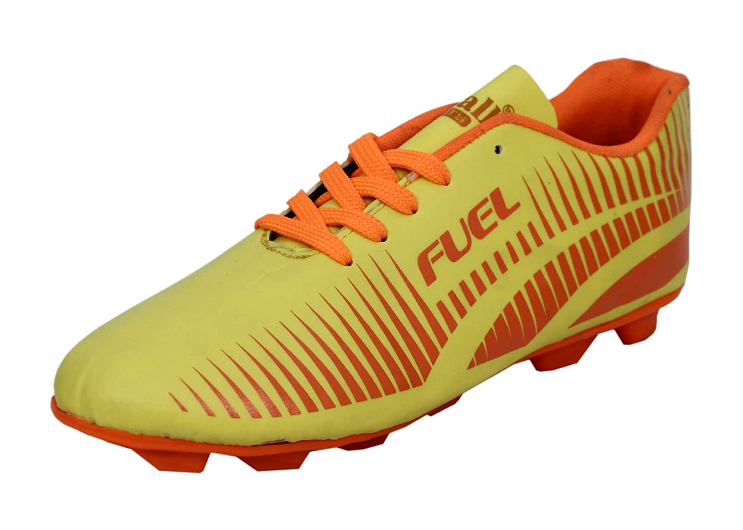 victall PU Yellow Football Shoes for Men-picture-19