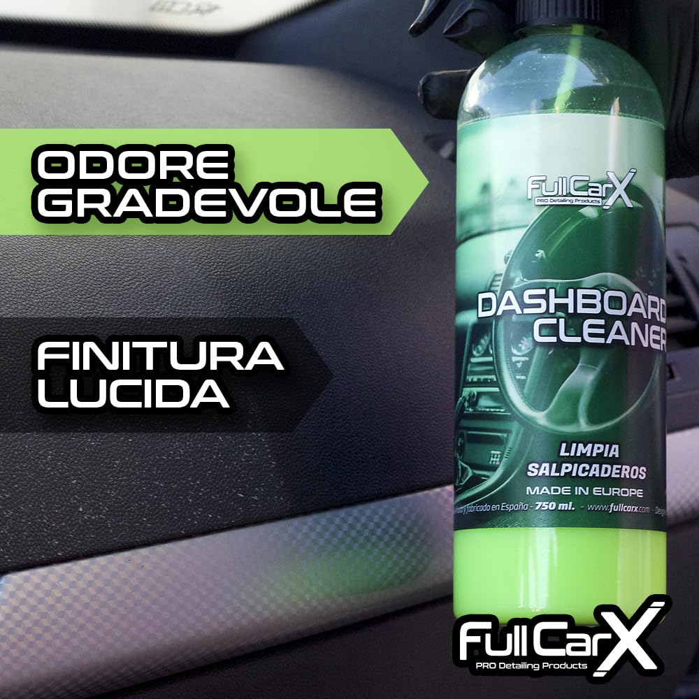 FULLCARX Dashboard Cleaner 5L Lucida Cruscotto Auto, Respinge la Polvere, Protezione Duratura, Rimuove lo Sporco, Buone Rifiniture, Aroma Gradevole, Pulitore Lava Prodotto Professionale Detailing