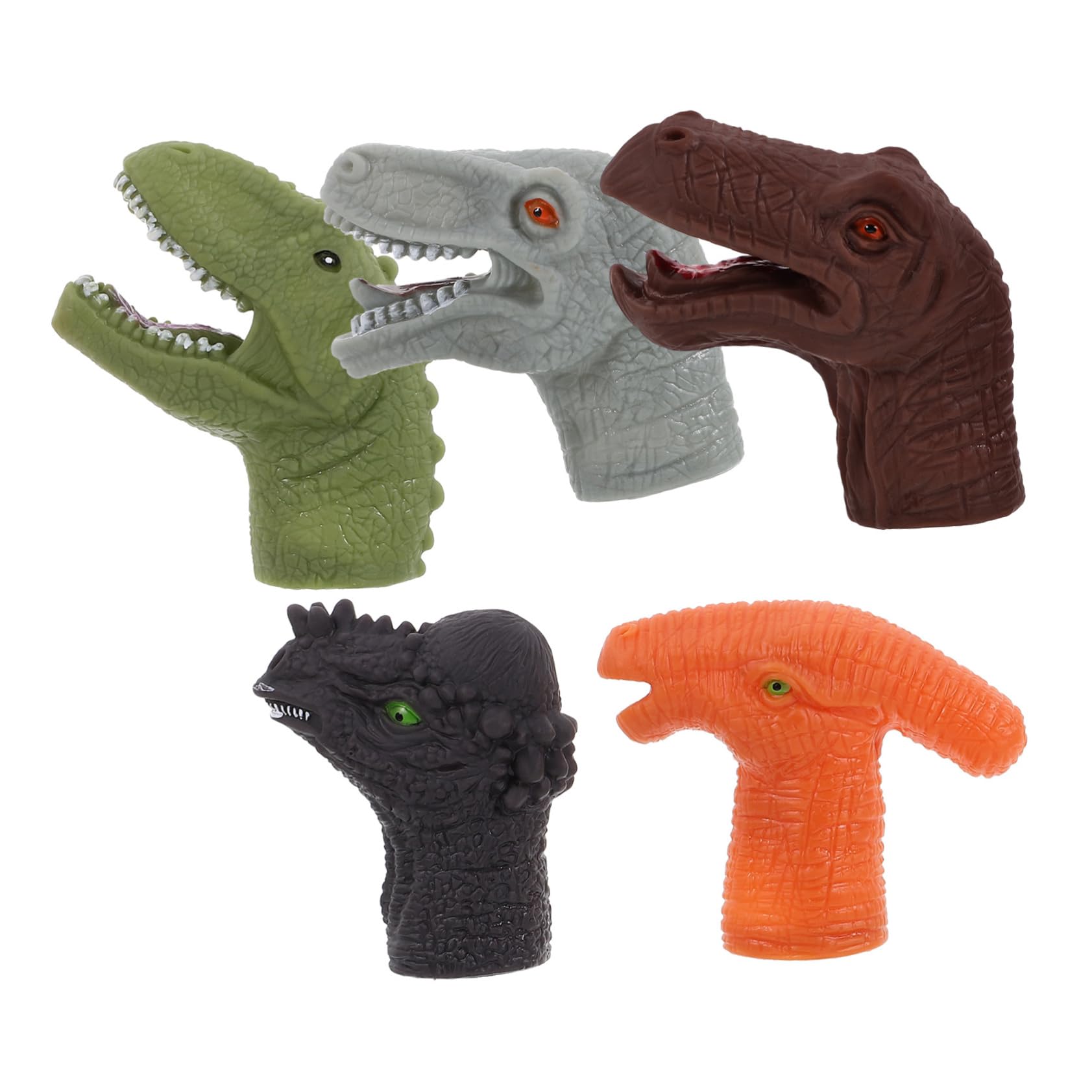 HAWILLOSCH 5 Piezas De Juguetes De Títeres De Dedo De Dinosaurio para Niños Pequeños Juguetes para Niños Juguetes para Niños Títeres De Dedo De Animales Encantadores Títeres De Dedo Figuras