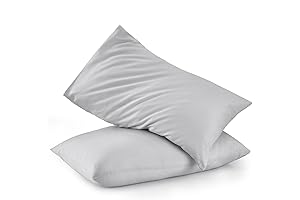 TILLYOU Toddler Pillowcase 2 Pack with Envelope Closure,13" x 18" Silky Soft...