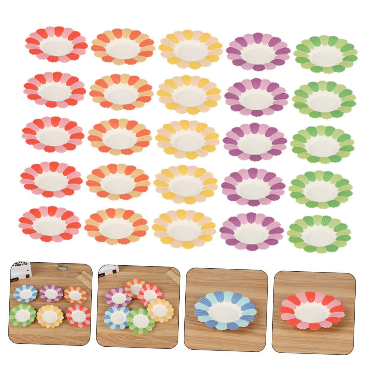 Hemobllo 500piezas Desechables Decorativos Para Cumpleaños Bodas Coloridos y Para Aperitivos y Snacks