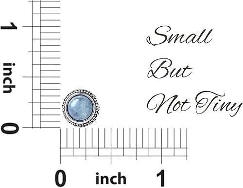 Miniatura 68 de Real Crystal Birthstone Sterling Silver Stud Earrings Jewelry for Women Fashion Trendy Western 925 Antiqued Boho Handmade Best Gift for Her keenove