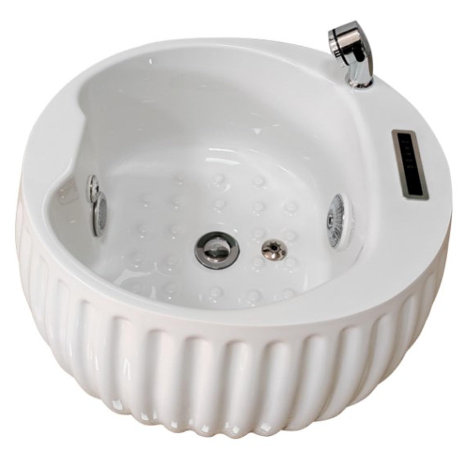 Bañera de hidromasaje portátil para pies y pedicura-Bañera de hidromasaje Relajante para pies con Silla acrílica,Lavado de Ducha y Masaje-Ideal para Uso en el hogar y salón