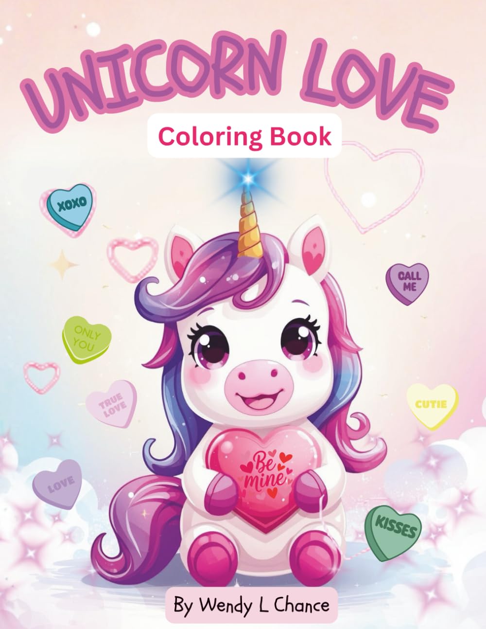 Unicorn Love: Coloring Book