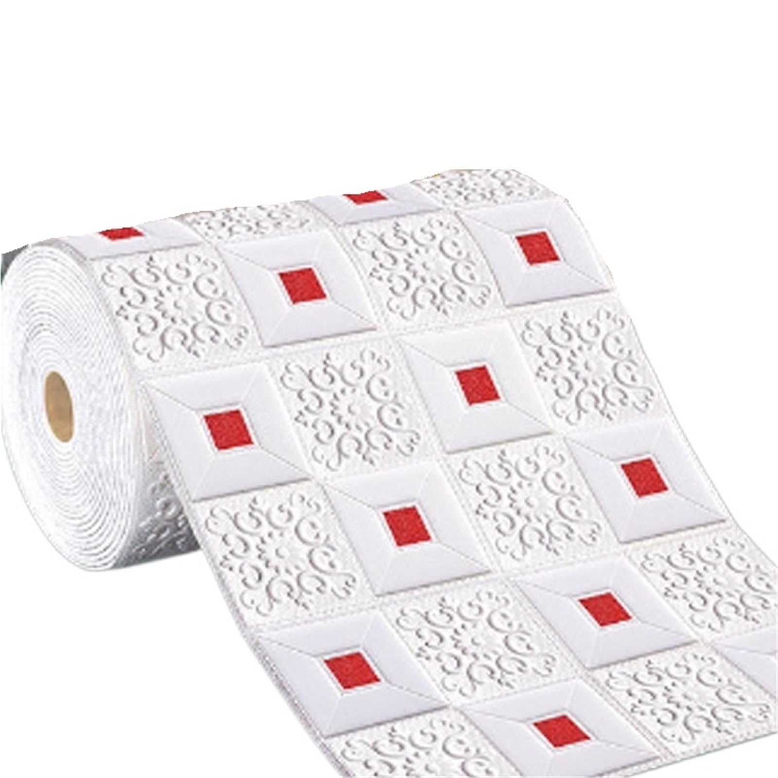 Papier peint de plafond 3D rouge pour rénover une chambre ou un salon moderne avec élégance