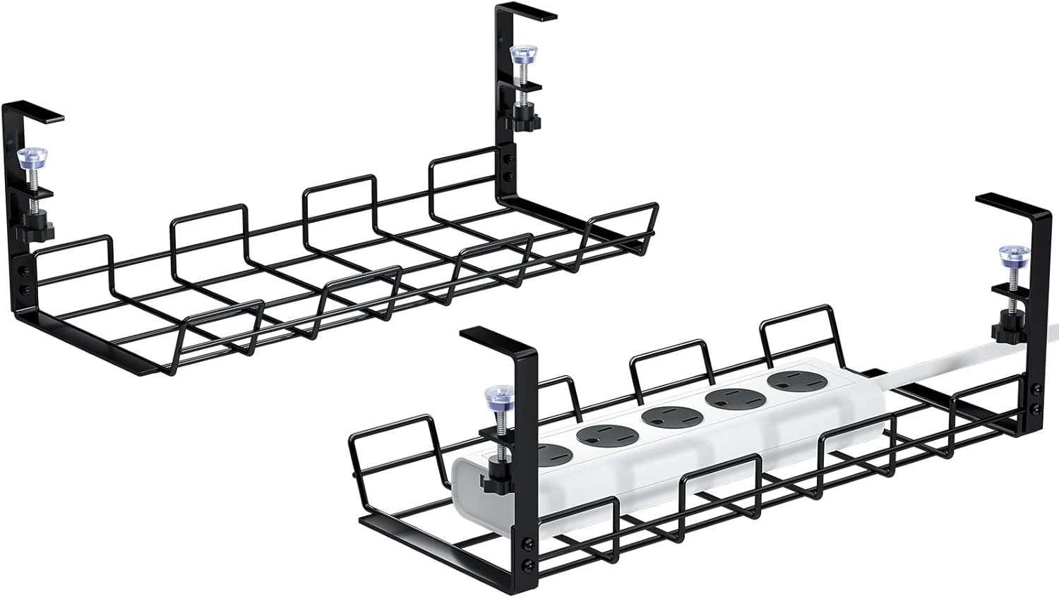 Under Desk Cable Management Tray No Drill Under Desk Cord Organizer