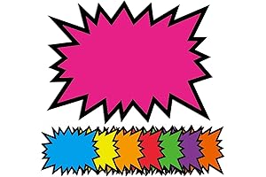 Fluorescent Neon Starburst Signs for Retail