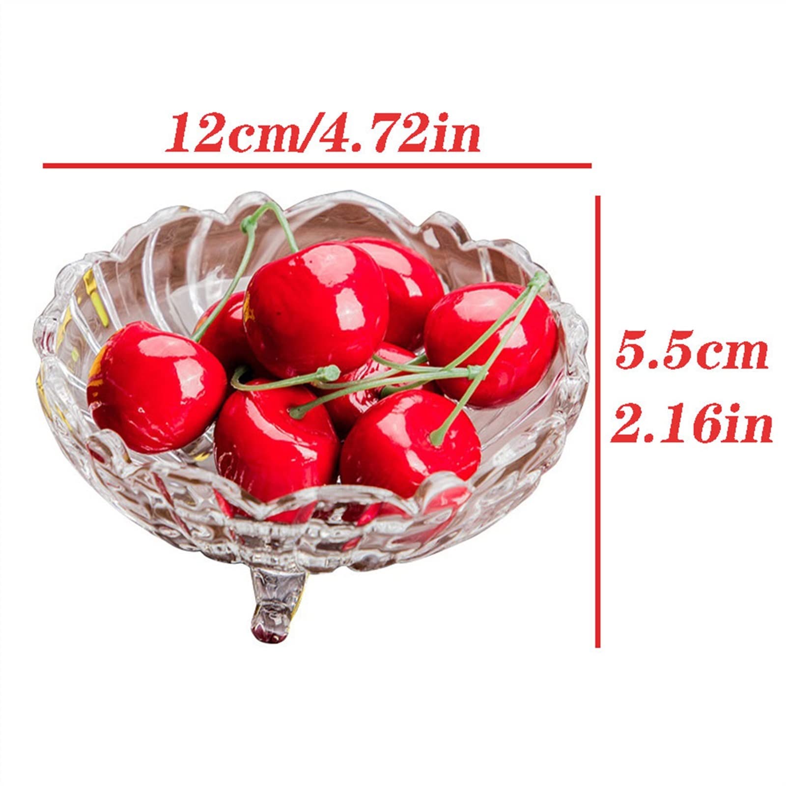 Schüssel, Kleine Obstschale aus Glas for den Haushalt, Snackschale