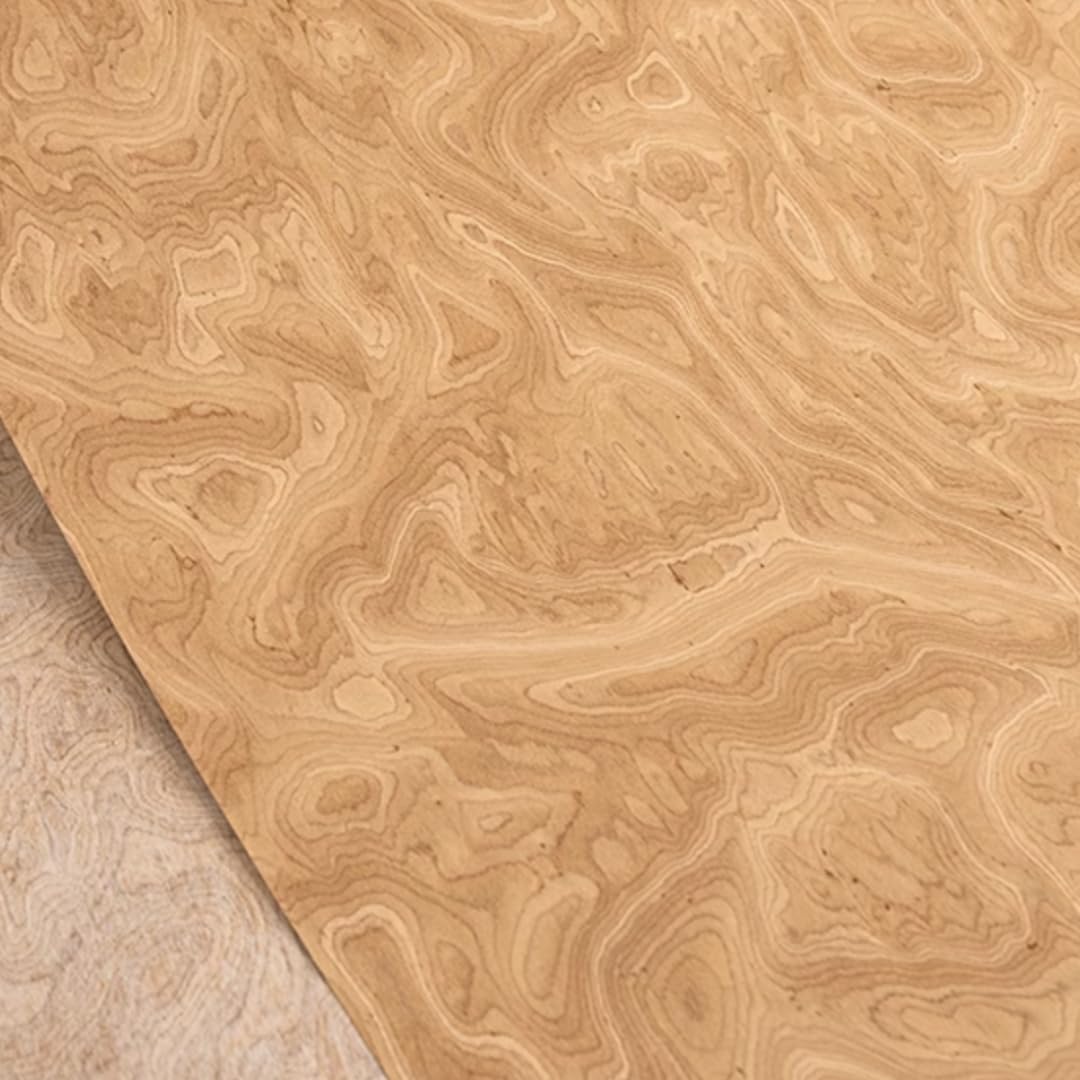Tech Ulmenwurzel aus Holz, strukturiertes Furnier, 0,3 mm, 2,5 x 0,58 m, ideal für Heimwerker, Möbelrenovierung, Heimdekoration, Auto-Innen-Upgrade, Wanddekoration und Instrumentendekoration