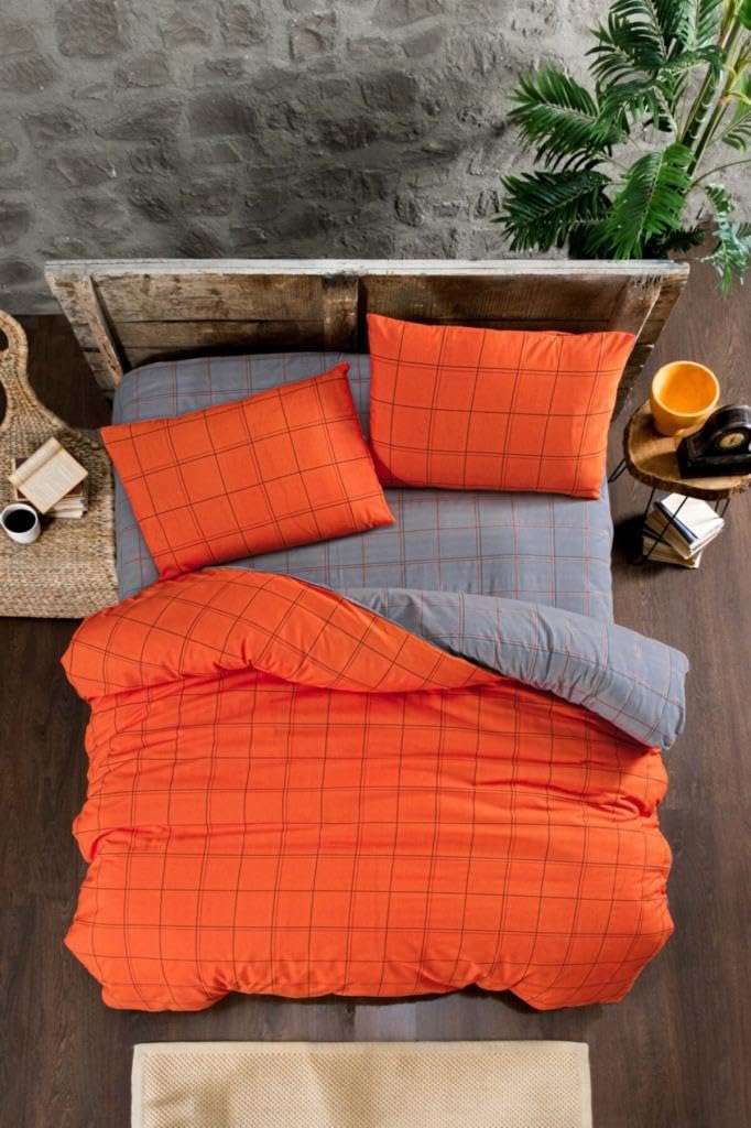 Mulberry Orange Nevresim Takımı Çift Kişilik 4 Parça…