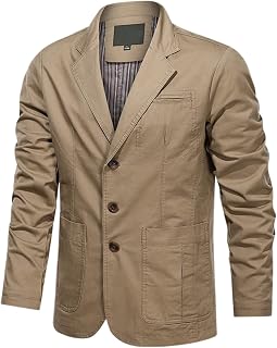 Blandoom Comfort Lightweight Coat Casual Bomber Cargo Jacket Baseball Jacket for Men Waterresistant Jacket Multipockets Windproof Rain Shell Jacket Perfect for Outdoor Travel And Camping