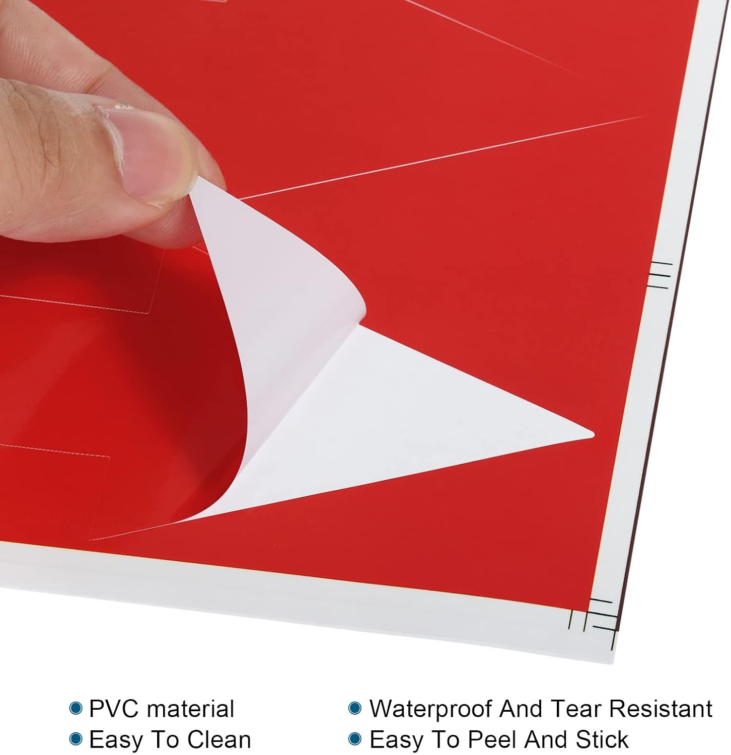 PATIKIL Directional Arrow Sticker, 20 Pack Self Adhesive Waterproof Floor Decal Wall Marking Sign for Road Instructions, Red image 4