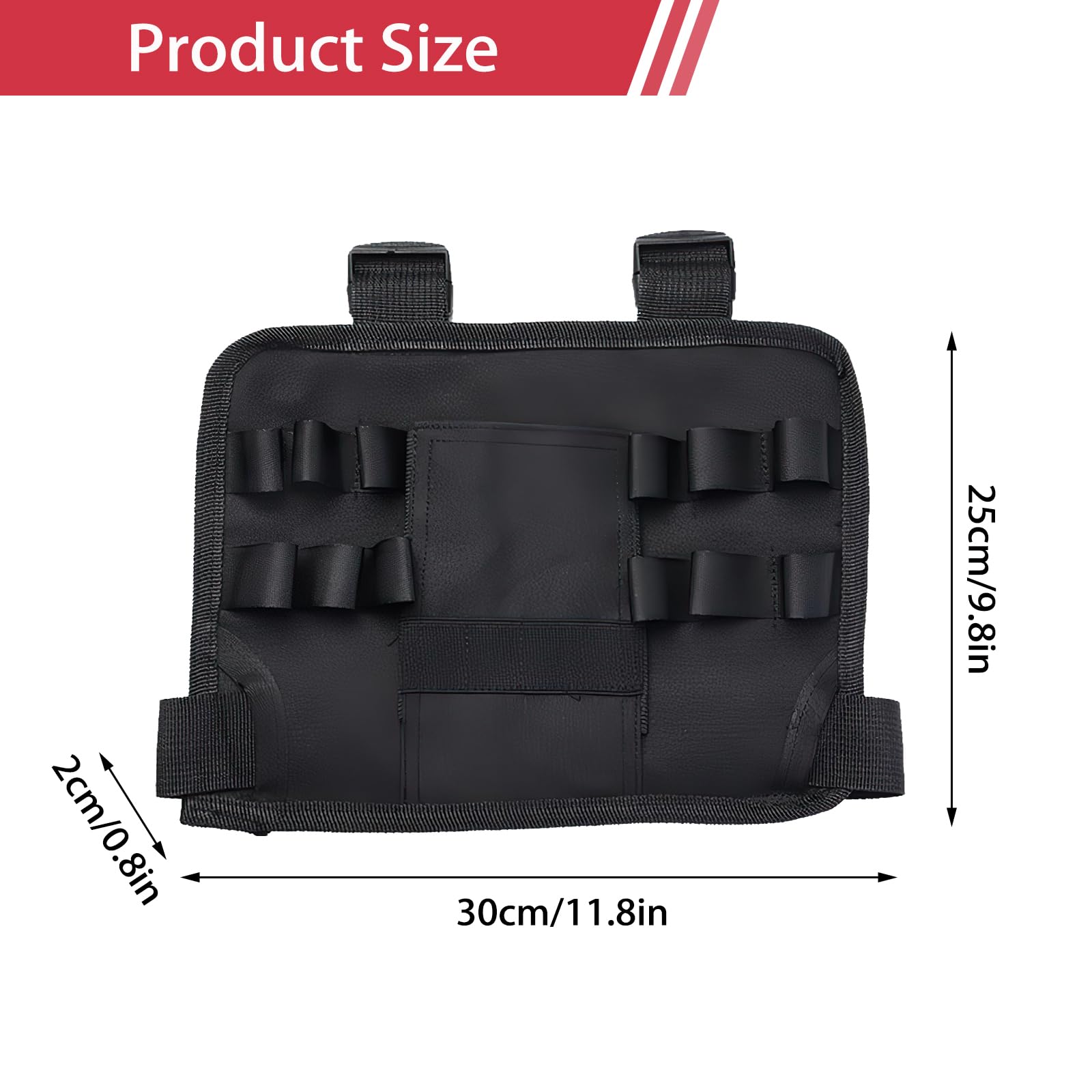 Borsa Porta Attrezzi Da Cintura - Leggera E Compatta Con 8 Passanti | Per Fai Da Te, Roofing E Lavori - Foto 11