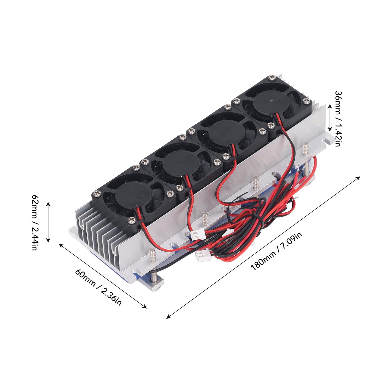Mini Condizionatore D'aria, DC12V 30a 288W Kit Sistema di Raffreddamento a Refrigerazione Raffreddamento Rapido Risparmio Energetico Sistema di Raffreddamento a Semiconduttore Silenzioso Kit Fai da Te