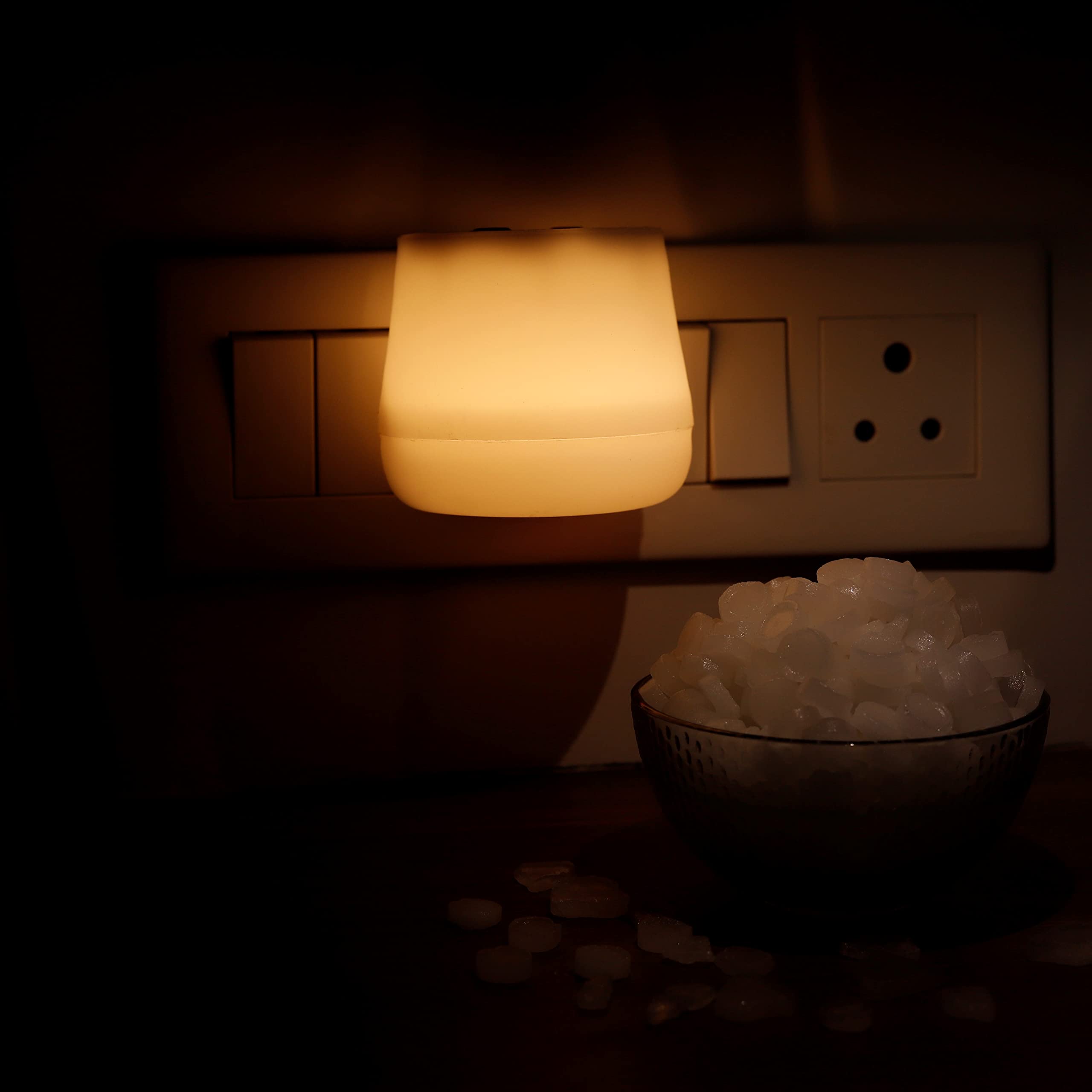 Shivansh Technology Kapoor Dani Electrical Camphor | Warm White Night Lamp 4