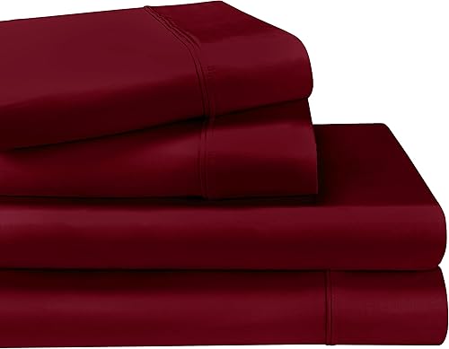 Miniatura 2 de BNM - Juego de sábanas de algodón egipcio de 1200 hilos, juego de sábanas de lujo, 1 sábana bajera de bolsillo profundo, 1 sábana encimera, 2 fundas