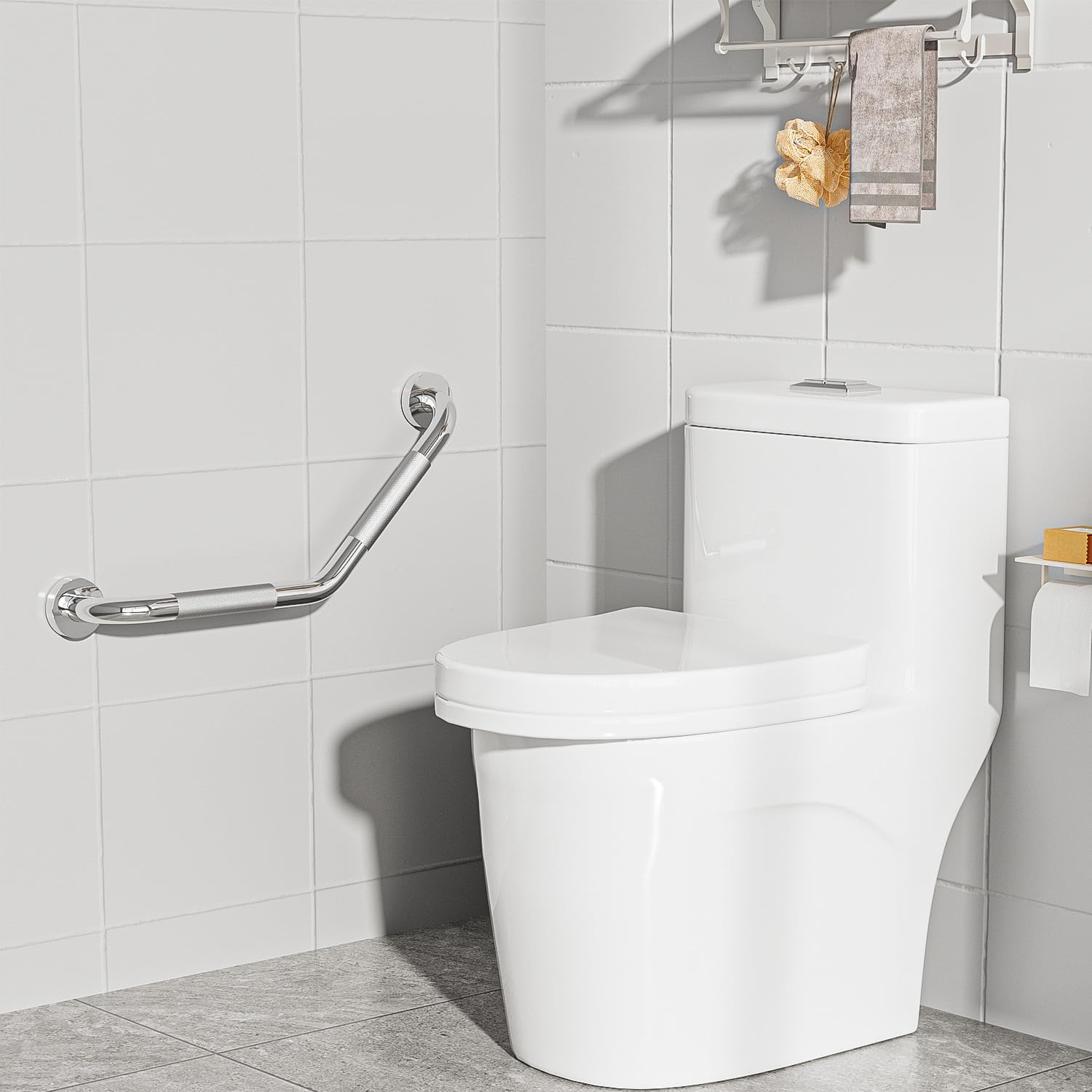 sunzone Barras de Apoyo Baño,Antideslizante para Ancianos