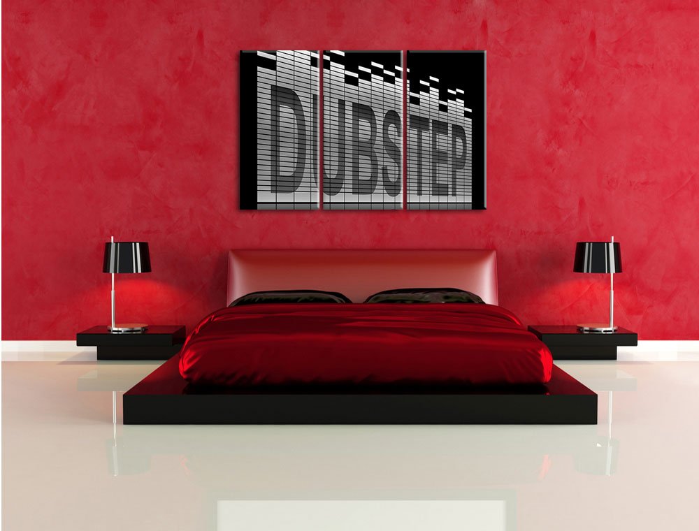 Pixxprint Dubstep, Electro Musica Stampa su tela 3 parti artistica murale