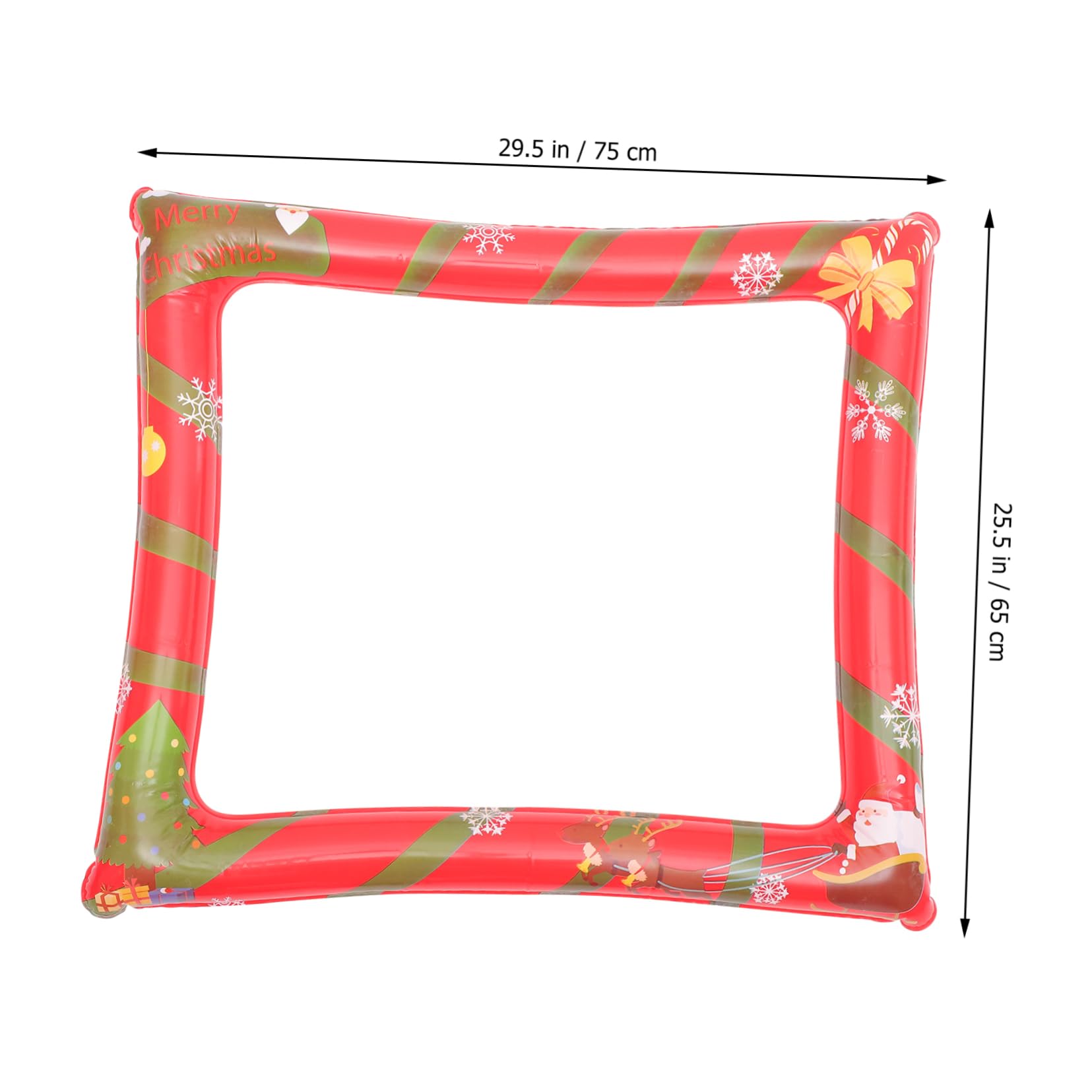 PLAFOPE 2stücke Weihnachtsfeier Aufblasbarer Bilderrahmen Foto Requisiten Für Party-spaß Kreative Fotografie-zubehör Mit Lebendigen Farben Und Sicherem Pet-Material Für Und Kollegen-