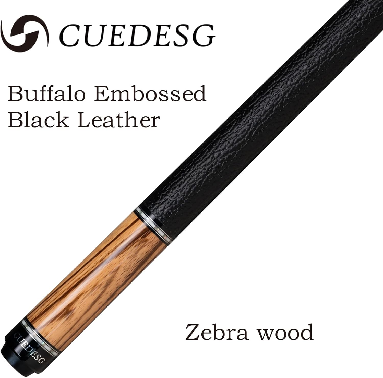 Carbon Fiber Pool Cue Stick 10.5mm/11.8mm/12.5mm,Low Deflection Pool Stick with Rare Wood Butt,Professional Cue Stick with Box Case