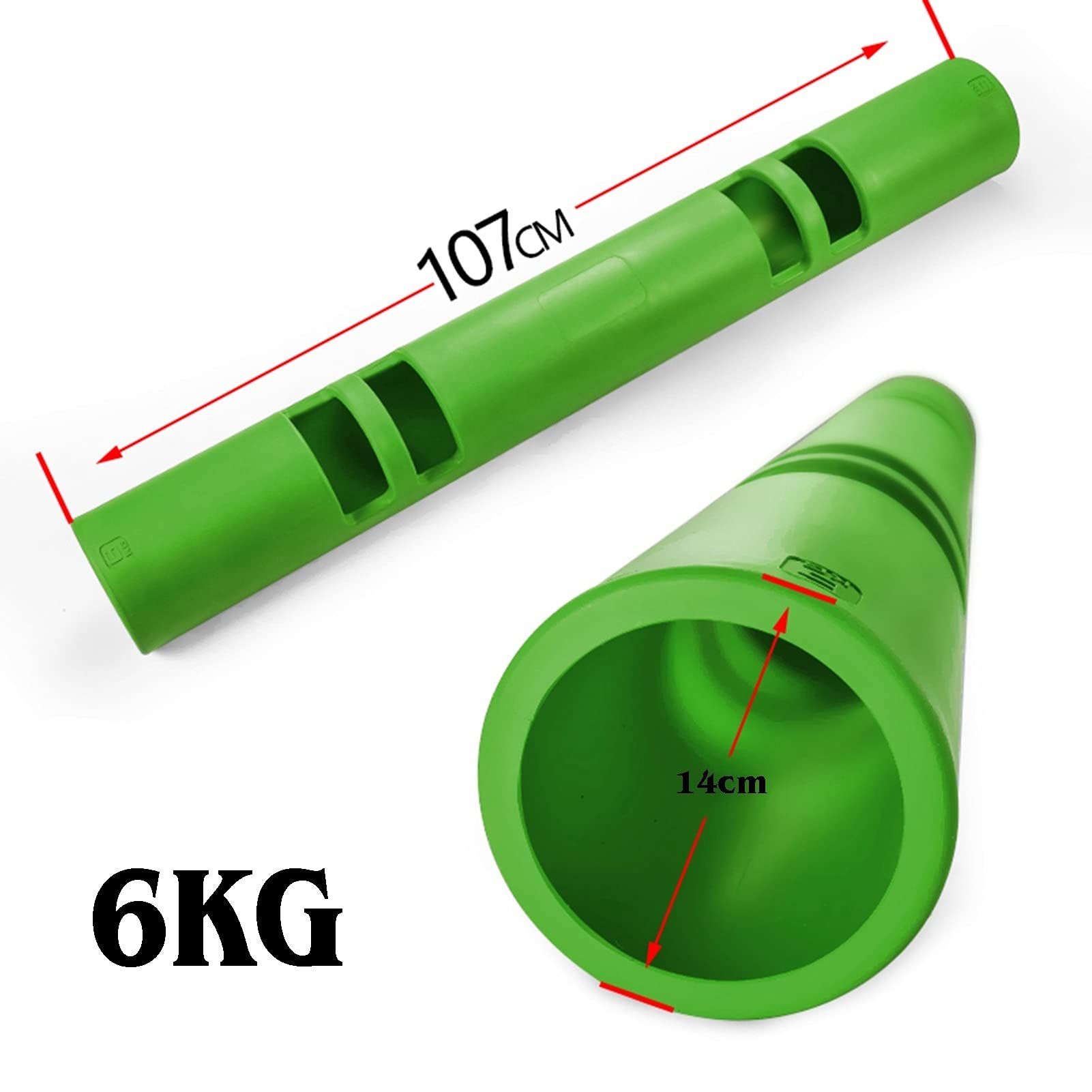 6kg Weighted Strength Training Bucket Portable Training Rubber Bar Yoga Strength Training Cylinder Yoga Column For Home Gym Weighted Exercise