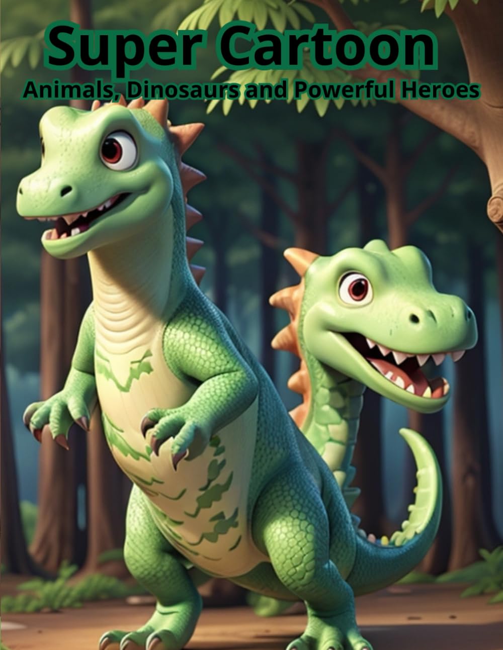 Super Cartoon Animals, Dinosaurs and Powerful Heroes