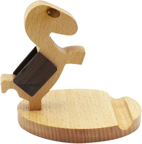 Miniatura 59 de Lindo ciervo soporte de teléfono celular Soporte de escritorio de madera para teléfono inteligente para todos los teléfonos móviles Animal teléfono