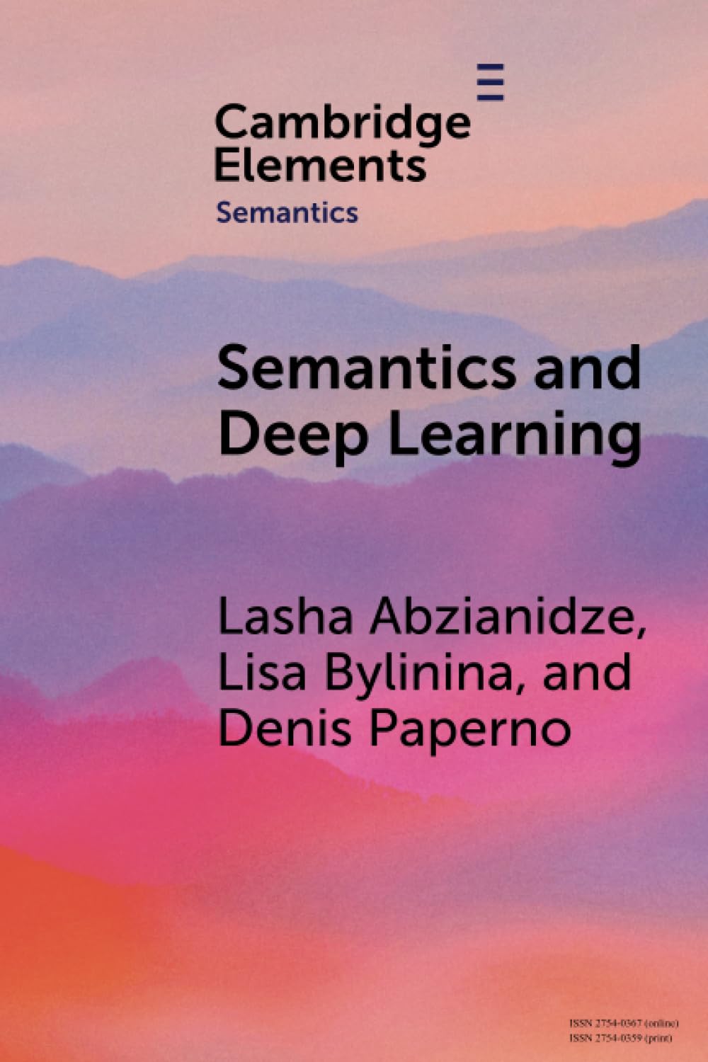 Semantics and Deep Learning (Elements in Semantics)