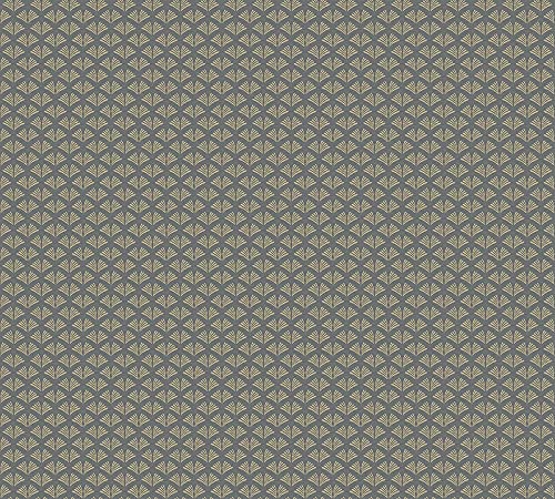 A.S. Création Geometric Wallpaper Trendwall 2 Non-Woven Wallpaper 10.05 m x 0.53 m Gold Grey Black Made in Germany 379583 37958-3 - Image 2