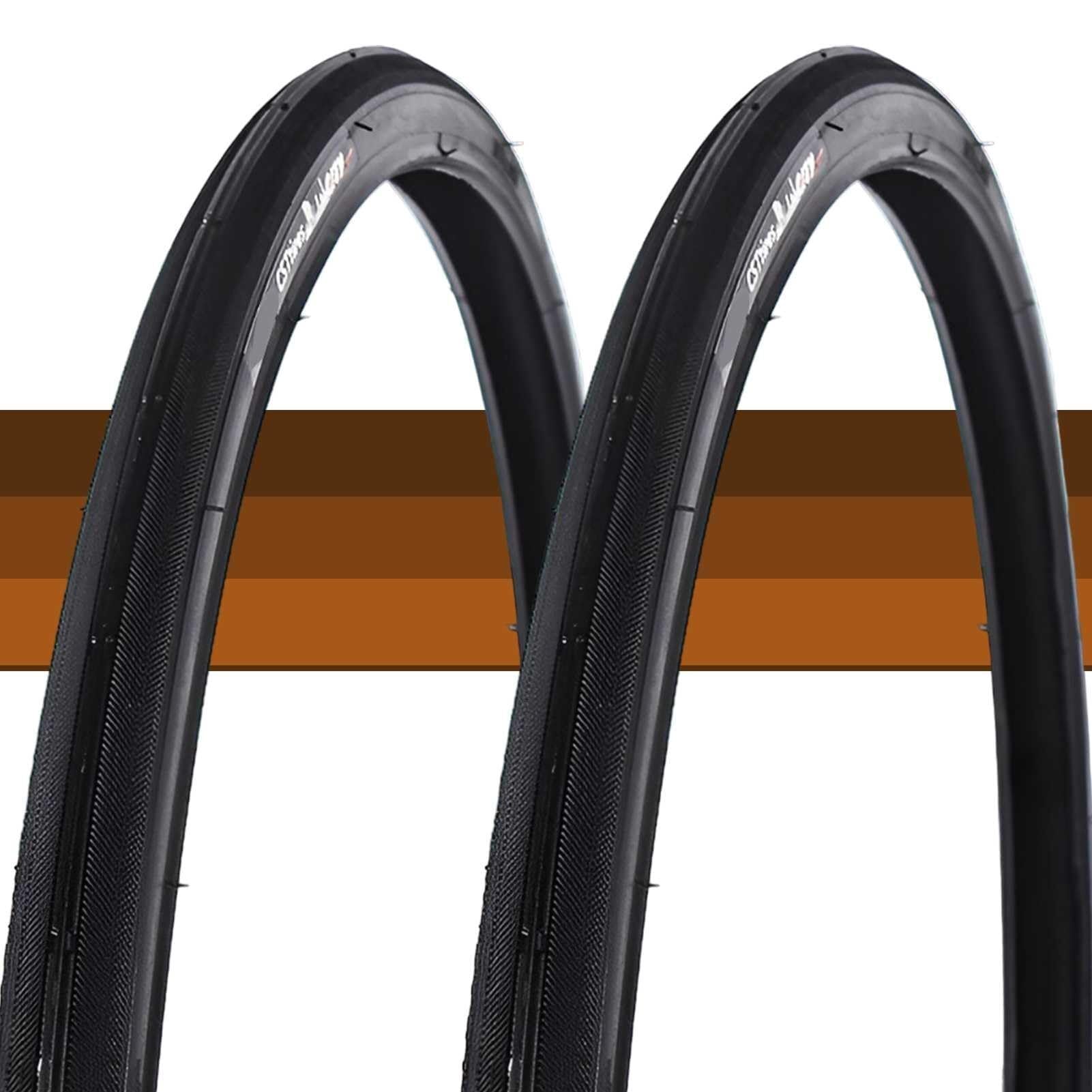 Pneumatico for bicicletta 24 1 25 540 | Pneumatico clincher 24x1 | Pneumatico 24 x 1 110 psi Mountain Bike Cicloturismo/Cittadinamica Pendolarismo Cicloturismo Lungo Viaggio Pneumatico liscio(2pcs)