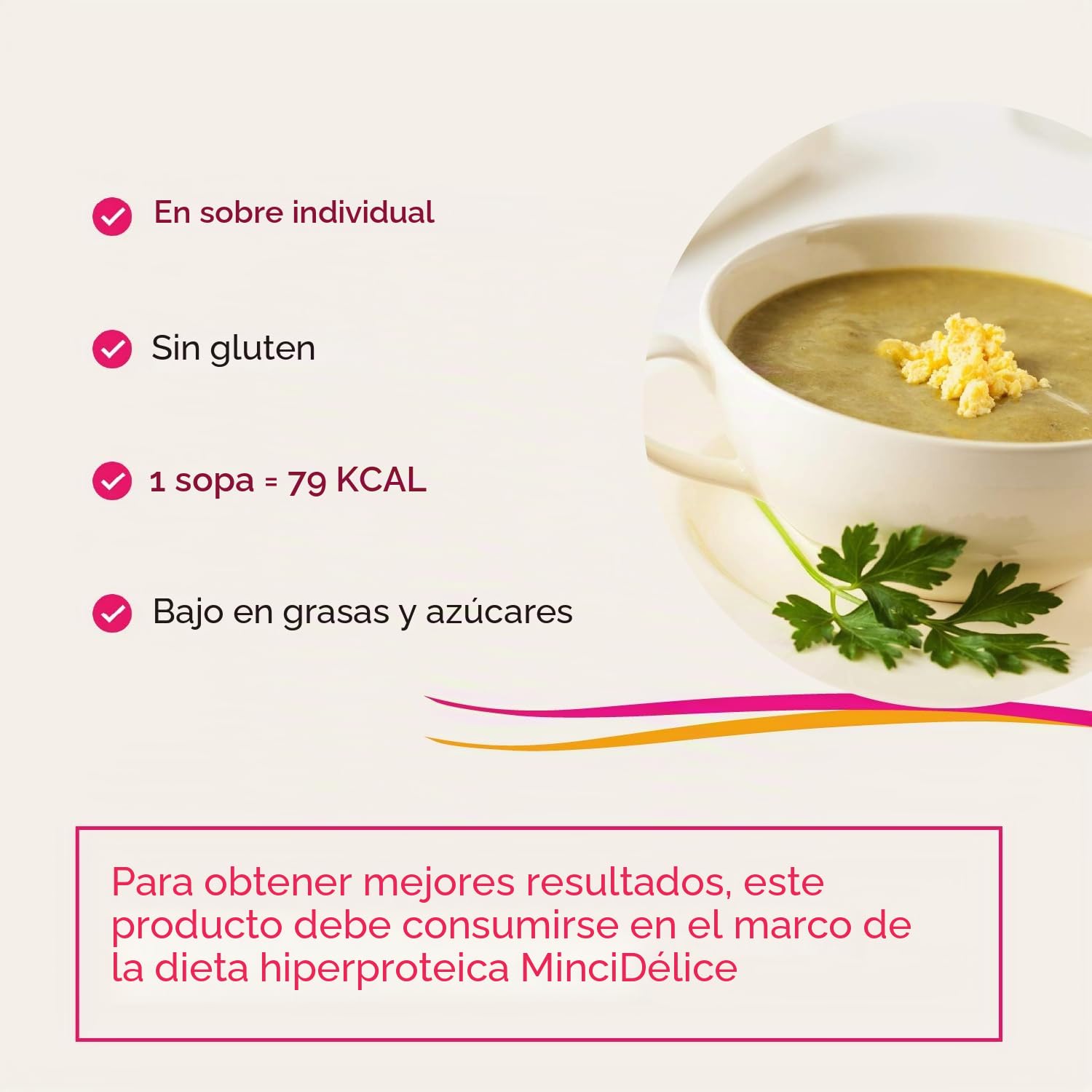 Sopa de verduras - Comida adelgazante - Sopa rica en proteínas en económico lote de 20 sopas