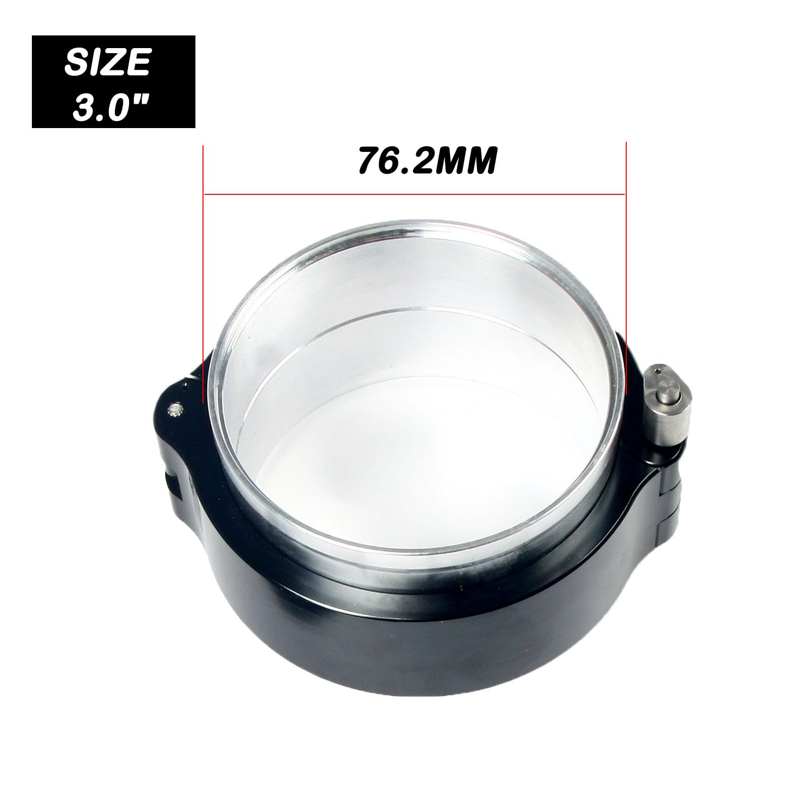 Aluminum Alloy 3 V Band Clamp Flange & Rubber O Ring For Turbo Pipe Air Intake Pipe Intercooler Pipe