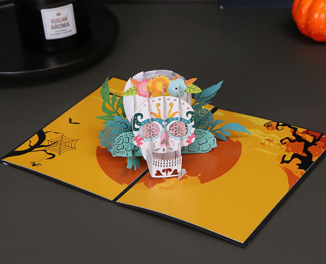 Biglietti Halloween Pop-Up 3D - Con Busta Per Feste E Regali