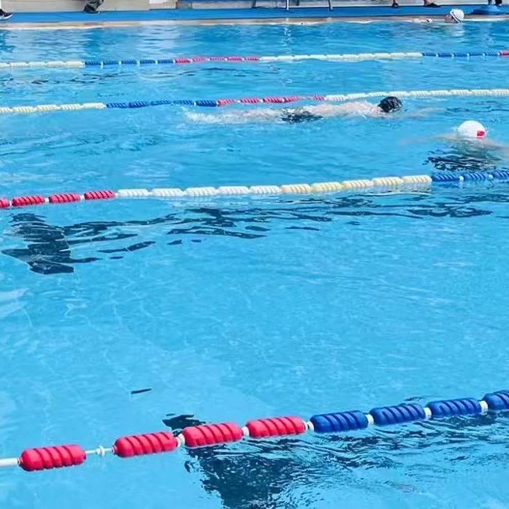 Valla de seguridad para piscina con fuerte flotabilidad, 25 metros de largo
